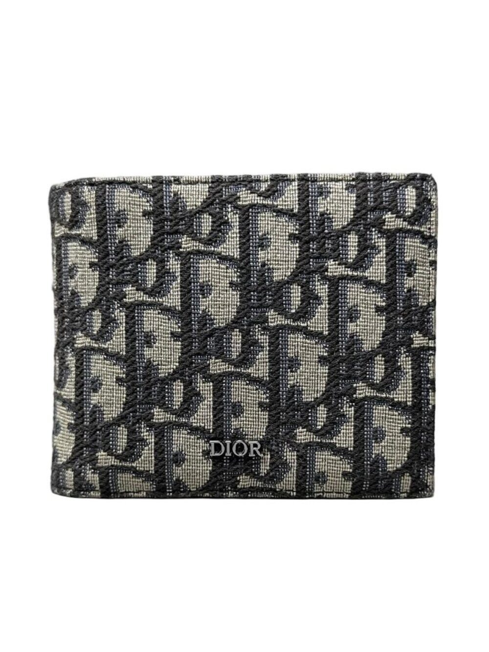 Dior Oblique Bifold Wallet Blue